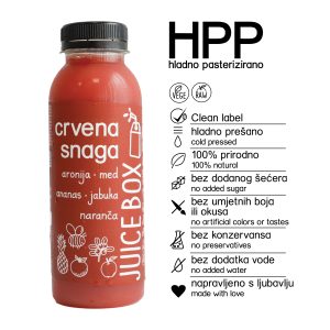 Juice Box crvena snaga sokić HPP