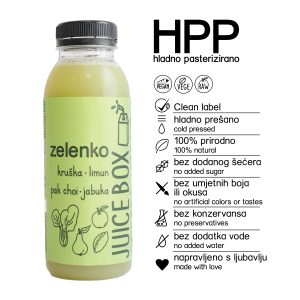 Juice Box zelenko HPP